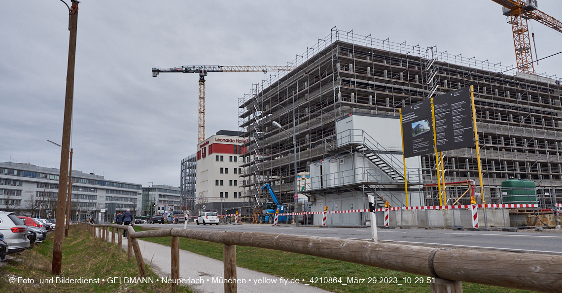 29.03.2023 - Baustelle REVO und Umgebung in Neuperlach